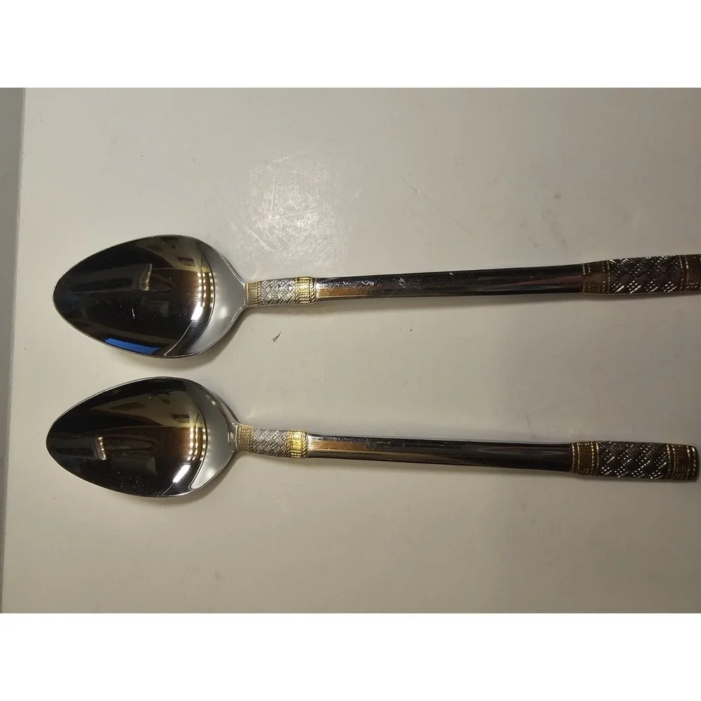 Wallace Corsica Gold  Large Soup Spoons Lot Of 2‎